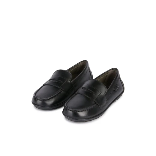 New Fast Boy Loafer Shoes Black Leather School Uniform Friendly Size 28 Comfortable Design for Boys Ideal for Everyday Wear Perfect Fit - New fast - Image 6