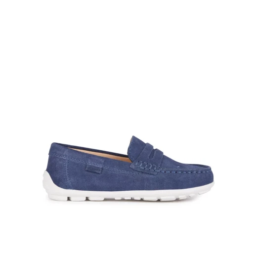 Geox New Fast Boy School Shoes Navy Suede Leather Non Marking Rubber Outsole Comfortable Versatile 36 - Geox - Image 2