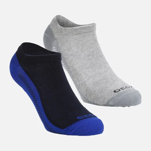 Geox Men's Low Cut Socks Breathable Cotton Blend Black Shoe Liners for Sneakers Size 39-42 - Geox - Image 3