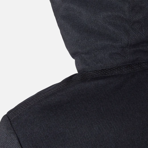 Kaven Man Navy Blue Longline Hooded Jacket Water Resistant Windproof - Geox - Image 8