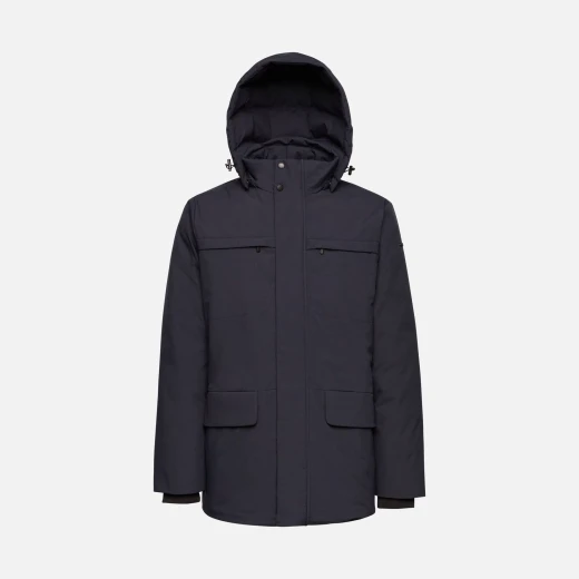 Geox Spherica Man Navy Jacket: Super Comfortable Men's Jacket with Recycled Fabric, Water Repellent and Windproof Finish, Mid Length Design, Available in Size 58 - Geox - Image 5