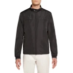 Geox Siron Man Bomber Jacket Black Color Windproof Rain Resistant Lightweight Stylish Design Ideal For Travel And Leisure Time Featuring Polyester Fabric Size 50 - Geox
