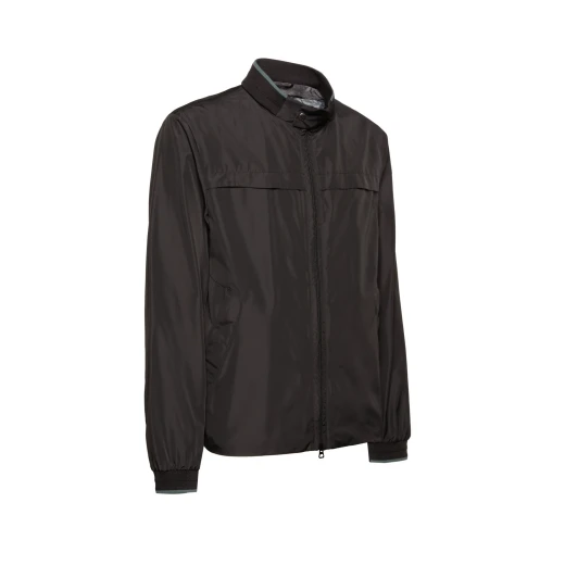 Geox Siron Man Bomber Jacket Black Color Windproof Rain Resistant Lightweight Stylish Design Ideal For Travel And Leisure Time Featuring Polyester Fabric Size 50 - Geox - Image 3