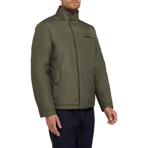 Geox Vincit Man Olive NGHT Breathable Jacket 60 with Exclusive Patent Technology, Waterproof and Fast Delivery. Easy Exchange at Geox/Jor Stores. Item Code M3620S.T3030.F3509 - Geox - Image 2