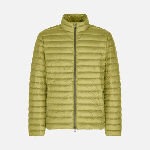 Geox Warrens Man's 58 Olive Green Cropped Puffer Jacket Lightweight Packable Anorak Water Repellent Windblocking Finish Autumnal Comfort Perfect for City Commutes & Weekend Escapes - Warrens - Image 5