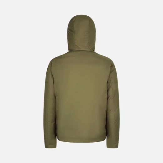 Geox Sapienza Men's Olive Green Softshell Jacket with Hood 56 - Geox - Image 6