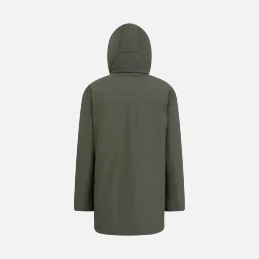 Geox Spherica Man Olive Green Parka Jacket Water Resistant Windproof - Geox - Image 6