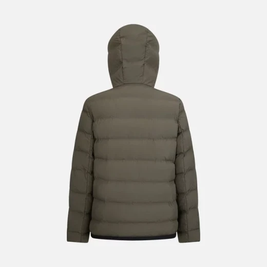 Geox Spherica Man Olive Green Parka Jacket with Hood Ultra Comfortable Breathable Windblocking 60 Rosin Environmental Padding for Men Fast Delivery Easy Exchange - Image 7