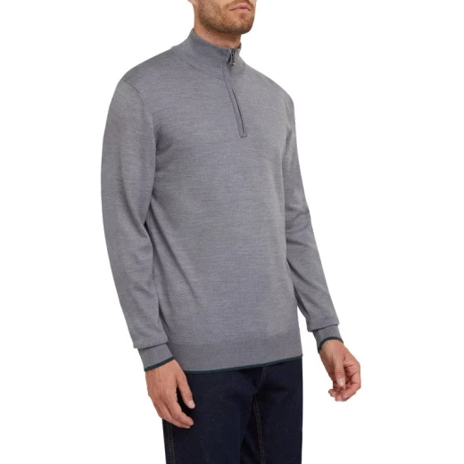 Geox Knit Man Jacket XL Grey Breathable Outerwear with Patented Comfort Technology. Fast Delivery and Easy Exchange at GEOX/JOR Stores - Geox - Image 4