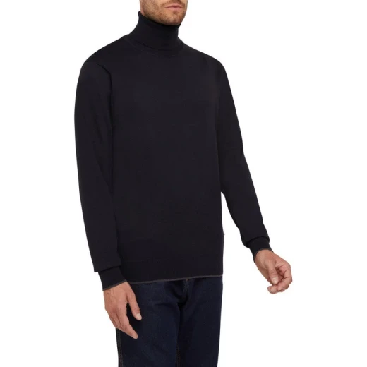 Geox Knit Man Jacket in Sky Captain Color, Featuring Patented Breathable Technology and Size Large, with Waterproof Membrane, Quick Delivery, and Easy Exchange at Geox Stores. - Geox - Image 5
