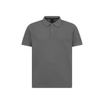 Geox Polo Shirt Men's Smoked Pearl Color Short Sleeve BCI Cotton Jersey Casual Wear with Side Split Hems and Slightly Lower Back Hem Size L. Item M4510N.T3097.F9128