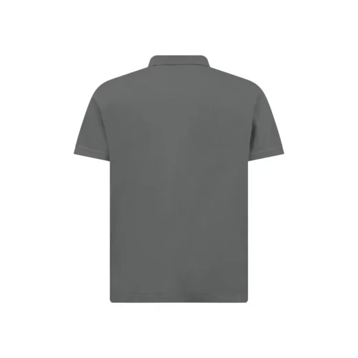 Geox Polo Shirt Men's Smoked Pearl Color Short Sleeve BCI Cotton Jersey Casual Wear with Side Split Hems and Slightly Lower Back Hem Size L. Item M4510N.T3097.F9128 - Image 4