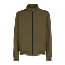 Jharrod Men's Bomber Jacket Military Green Lightweight Windproof 50
