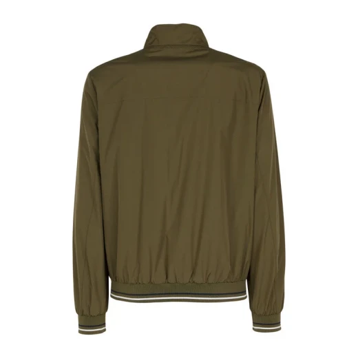 Jharrod Men's Bomber Jacket Military Green Lightweight Windproof 50 - Geox - Image 4