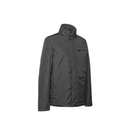 Geox Vincit Man's Recycled Urban Jacket with Detachable Hood, Water Repellent, Windproof, EcologicWARM Wadding, Perfect for City & Office Wear, Size 56, Grey Color