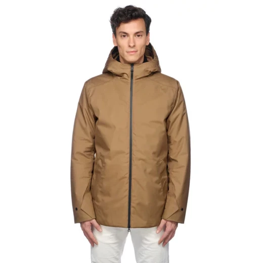 Clintford Men's Waterproof Parka Jacket in Brown, Size 54, with Recycled Polyester Twill, EcologicWARM Wadding for Superior Comfort and Protection from Pouring Rain, Fast Delivery - Geox - Image 4