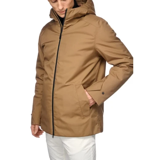 Clintford Men's Waterproof Parka Jacket in Brown, Size 54, with Recycled Polyester Twill, EcologicWARM Wadding for Superior Comfort and Protection from Pouring Rain, Fast Delivery - Geox - Image 5
