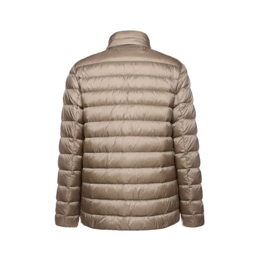 GEOX Warrens Men's Ultra Light Puffer Jacket 60 Beige Water Resistant Wind Blocking Detachable Hood Breast Pocket Recycled Nylon Casual Design Perfect for Transitional Dressing - Warrens - Image 12