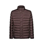 Warrens Man UltraLight Puffer Jacket Water Resistant Wind Blocking Detachable Hood Breast Pocket Chocolate Plum 50. Transitional Dressing for Perfect Comfort and Warmth. - Warrens