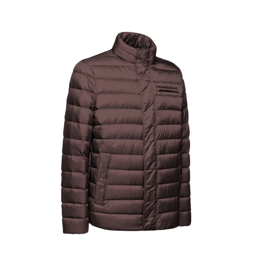 Warrens Man UltraLight Puffer Jacket Water Resistant Wind Blocking Detachable Hood Breast Pocket Chocolate Plum 50. Transitional Dressing for Perfect Comfort and Warmth. - Warrens - Image 5