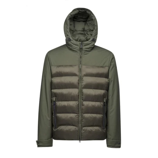 Geox Sapienza Man Padded Jacket 60 Green Water Resistant Wind Blocking Recycled Nylon Hooded Outdoor Design - Sapienza - Image 4
