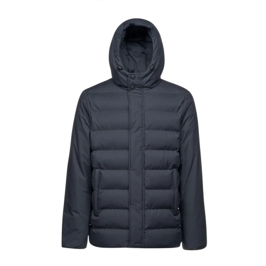 Geox SILE MAN Jacket Sky Captain 60 Men's Water Repellent Wind Resistant Padded Winter Coat Contemporary Everyday Aesthetic Quilted Patterning Comfortable Jacket Sizes Available - Geox - Image 2