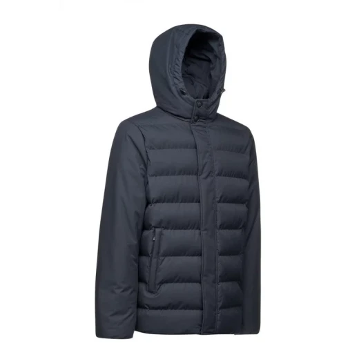 Geox SILE MAN Jacket Sky Captain 60 Men's Water Repellent Wind Resistant Padded Winter Coat Contemporary Everyday Aesthetic Quilted Patterning Comfortable Jacket Sizes Available - Geox - Image 7