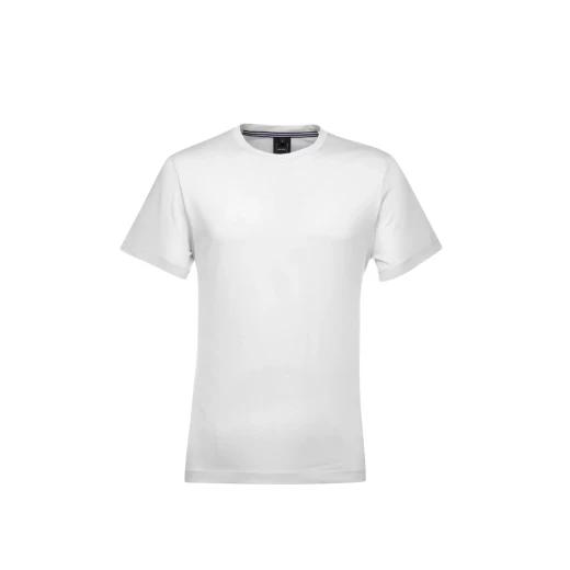 تي شيرت رجالي برقبة دائرية أبيض XXL قطن جيرسي - Image 2