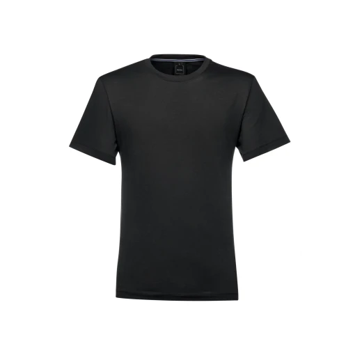 Men's Black Cotton Crew Neck T Shirt XXL Casual Sporty Style - Geox - Image 2