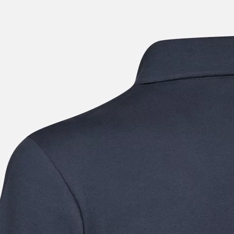 POLO MAN Men's Sky Captain Polo Shirt, Made From Pique Cotton, Classic Collar, Side Vents, Breathable Design, Casual City Wear, Size M - Geox - Image 3