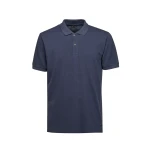 Polo Man Majolica Blue Piqué Cotton Short Sleeve Polo Shirt for Men with Micro Print Pattern, Comfortable and Breathable Design, Large Size, SKU: M5510T.T3247.F1642 - Geox