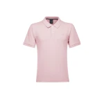 قميص بولو رجالي وردي مقاس XL قطن بيكيه بأكمام قصيرة - جيوكس