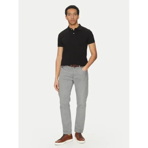 Polo Man Men's Black Polo Shirt with Classic Collar and Side Vents in M Size, Crafted From Breathable Cotton Pique for Casual City Wear, M5511B.T3240.F9000 - Geox - Image 9