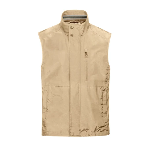 Vincit Men's Oxford Tan Functional Sporty Vest for Everyday Wear and Layering - Geox - Image 8