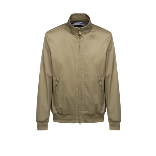EOLO Man Kalamata Bomber Jacket: Lightweight, Stretch Cotton Blend, Water Repellent, Windproof, Urban Contemporary Style, Perfect for Everyday Wear & Casual Occasions, Size 52 - Geox - Image 2