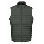 Warren's Man Ultra Light Sleeveless Down Vest 50, Climbing Ivy Color, Recycled Polyester, Water Repellent, Windproof, Matt Surface, Front Zip, Pockets, Trans-Seasonal, Packs Small - Warrens