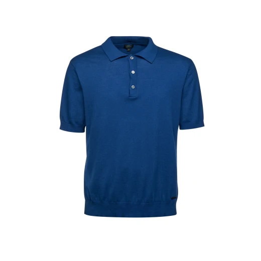 KNIT MAN Knitted Polo Shirt for Men Navy Blue M Size Comfortable Cotton Fabric Short Sleeve Classic Buttoned Collar Perfect for Office or Everyday Wear SKU M5570E.T3248.F4628 KNIT MAN Knitted Polo Shirt for Men Navy Blue M Size Comfortable Cotton Fabric Short Sleeve Classic Buttoned Collar Perfect for Office or Everyday Wear SKU M5570E.T3248.F4628