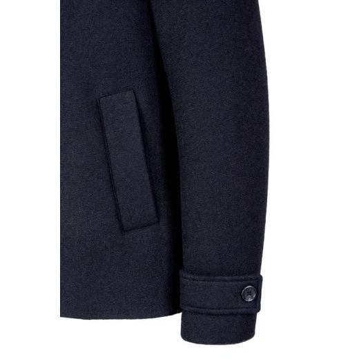 Claudio Man Sky Captain Peacoat for Men with Detachable Padded Bib in Wool and Polyester Blend, Stylish for Urban Wear, Size 58 - Claudio man - Image 10