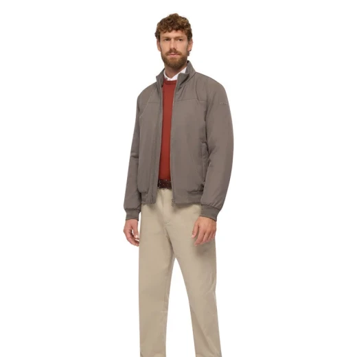 جاكيت بومبر رجالي فينسيت 58 بحبل بنجي نظام تهوية ايرانتيس بوليستر معاد تدويره مقاوم للرياح والأمطار حشوة مستدامة تصميم عصري للمعيشة في المدينة - جيوكس - Image 4