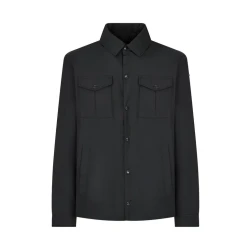 Avery Man Light Scarab Shirt Jacket Recycled Polyester Water Resistant Wind Blocking for Men Transitional Wear Item M5620D.T3278.F3251 Size 58 Contemporary City Style