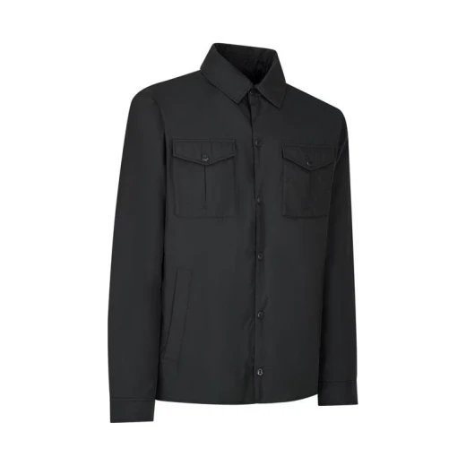 Avery Man Light Scarab Shirt Jacket Recycled Polyester Water Resistant Wind Blocking for Men Transitional Wear Item M5620D.T3278.F3251 Size 58 Contemporary City Style - Geox - Image 3