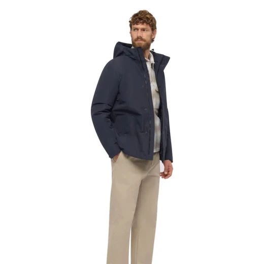 Doray Man Sky Captain Parka Jacket Waterproof Breathable ABX Technology Textured Polyester Recycled Thermore Ecodown Padding City Winter Wear M5621C.T3291.F1624 - Geox - Image 4