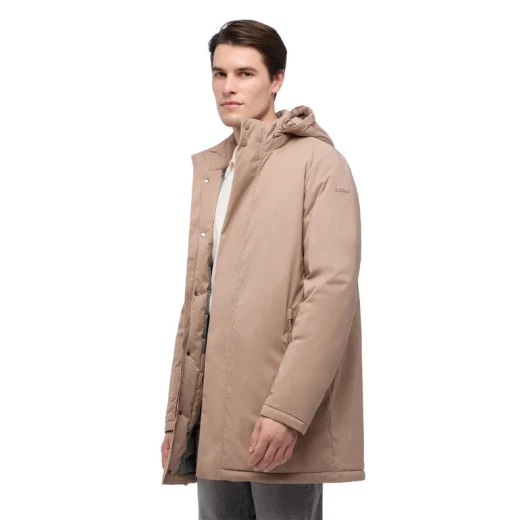 Aurelio Man Longline Down Jacket Light Brown Water Repellent 58 - Aurelio - Image 6