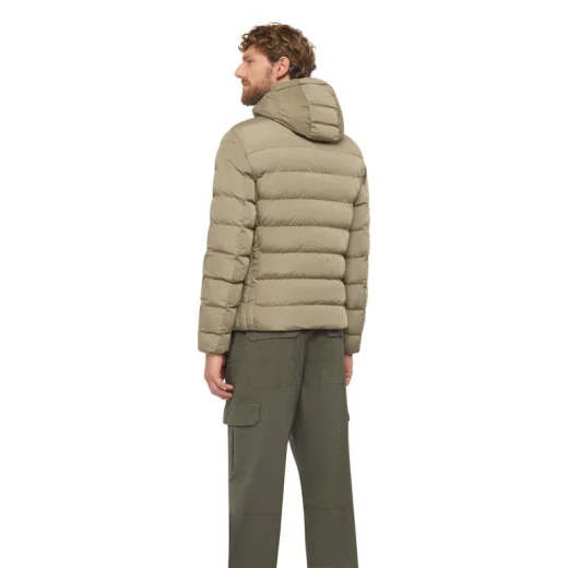 Snake 2.0 Man Parka Jacket Kalamata 54 Crafted From Recycled Polyester Sustainable Padding Snug Fit Protection Against Cold Wind City Aesthetic Modern Silhouette - Kalamata - Image 10