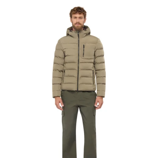Snake 2.0 Man Parka Jacket Kalamata 52 Recycled Polyester Sustainable Padding Windproof Cold Protection City Aesthetic Modern Silhouette Snug Fit Itemcode M5628A T3266 F3272 - Kalamata - Image 2