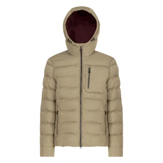 Snake 2.0 Man Parka Jacket Kalamata 54 Crafted From Recycled Polyester Sustainable Padding Snug Fit Protection Against Cold Wind City Aesthetic Modern Silhouette - Kalamata - Image 3