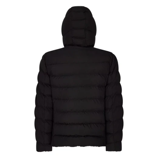 Snake 2.0 Man Black Parka Jacket Recycled Polyester Windproof Warm 50 Modern City Style Snug Fit Sustainable Padding Everyday Wear Winter Coat Item M5628A.T3266.F9000 Size 50 - Geox - Image 7