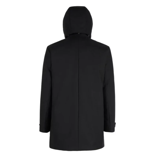 Aerantis Man Longline Jacket Black Size 54 Designed for Men Ultra Breathable Wind Blocking Water Repellent Reversible Padded Hood Perfect for City Days Item Code M5628W T3211 F9000 - Geox - Image 10