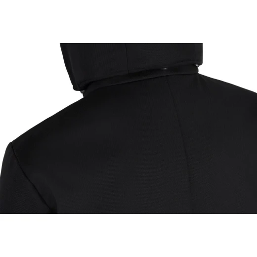 Aerantis Man 56 Black Longline Jacket: Breathable, Windproof, Water Repellent, Reversible Hood, Hi Tech Polyester, Designed for Men, Contemporary Design - Image 7