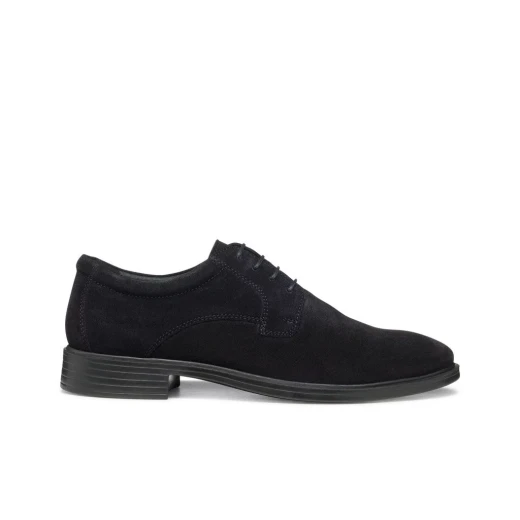 Gladwin Man Navy Suede Lace Up Formal Shoes for Men, Breathable and Comfortable Design, Perfect for Office Appointments and Important Engagements, Size 45